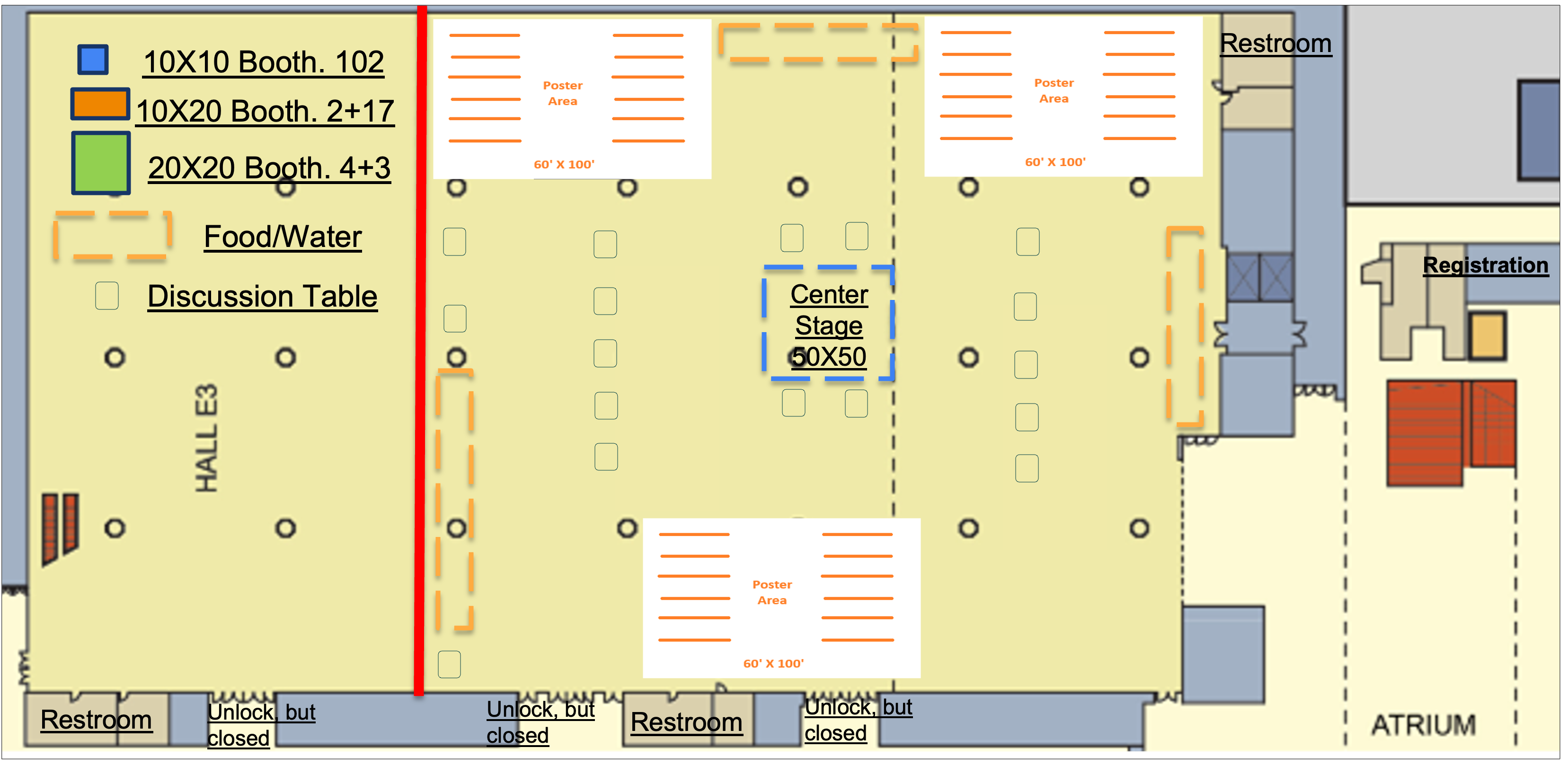 IPAC27 Exhibition Hall Floor Plan